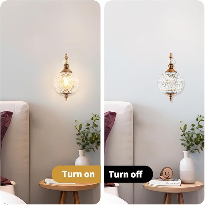 Brushed Gold Bathroom Wall Sconce Vintage Style - Image 6