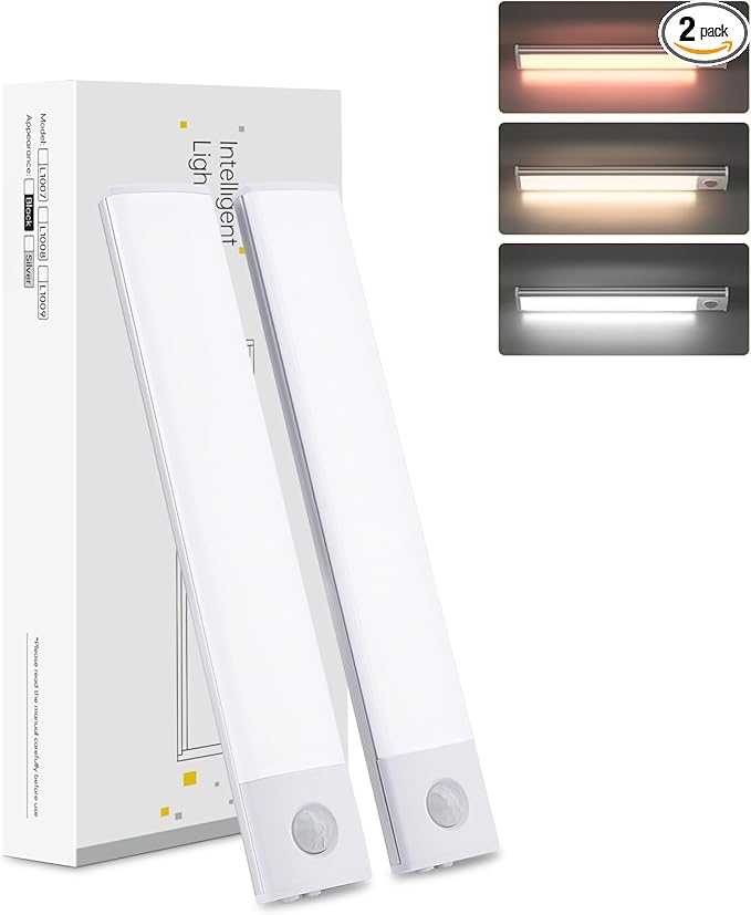 Under Cabinet Lights, 40 LED Rechargeable Battery Operated Motion Sensor Light by Unknown