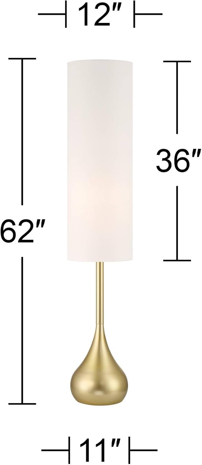 Possini Euro Design Moderne Mid Century Modern 62" Tall Standing Floor Lamp - Image 4