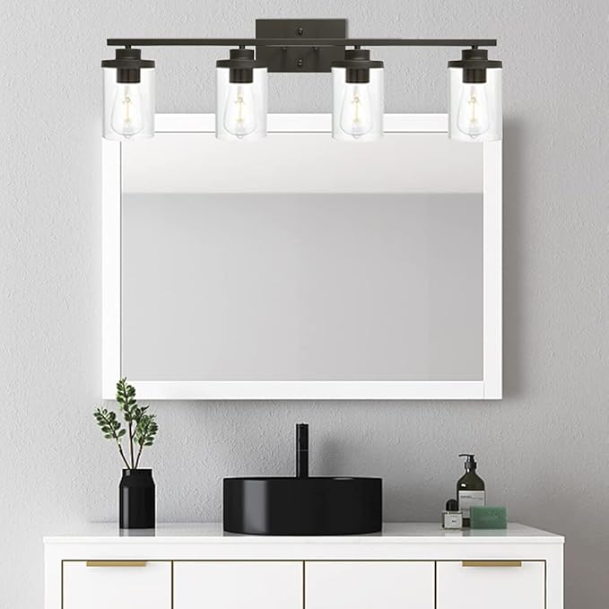 Bathroom Vanity Light Fixtures Oil Rubbed Bronze Finished 4-Light - Image 5