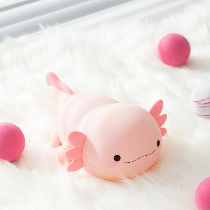 Axolotl Night Light for Kids, Touch Baby Silicone Lamp, Toddler Night Light for - Image 7