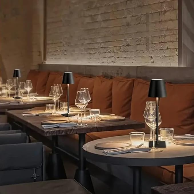 Dimmable LED Table Lamp for Bar & Restaurant – Cordless Rechargeable Touch Lamp - Image 5