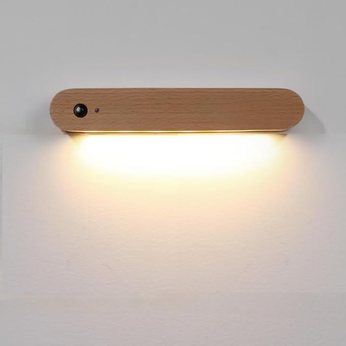 LED Motion Sensor Night Light Battery Operated Wall Light-USB Rechargeable - Image 9