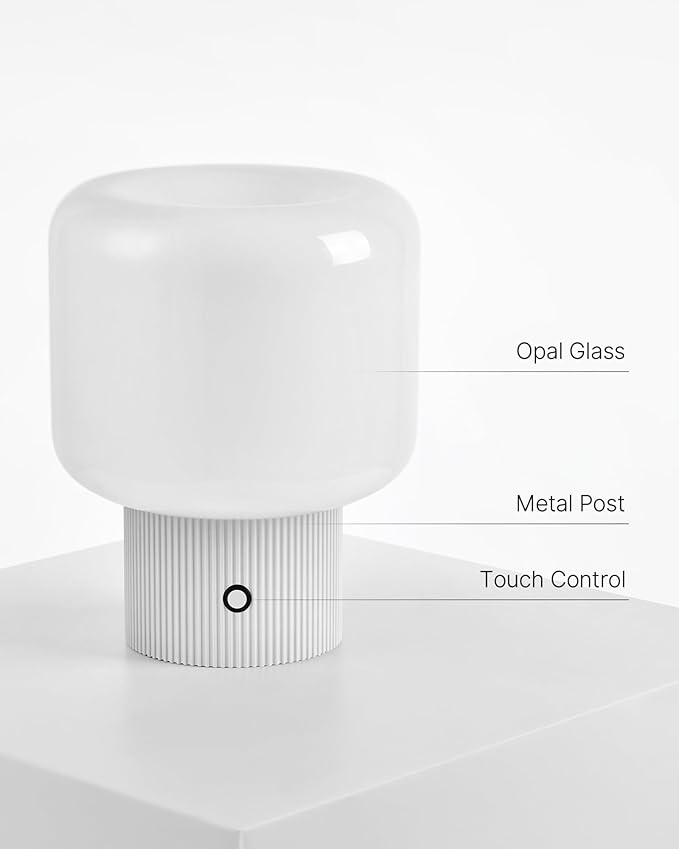 Halo Mushroom Lamp, 5W Cute Cordless Rechargeable Table Lamp - Image 7
