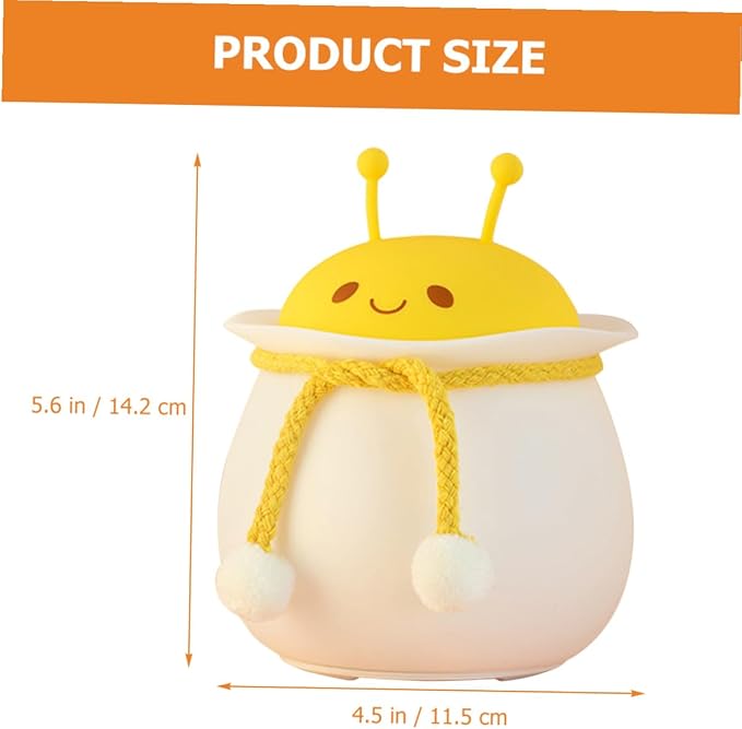 Silicone Bedroom Night Light Color Changing Animals Night Lamp USB Rechargeable - Image 3