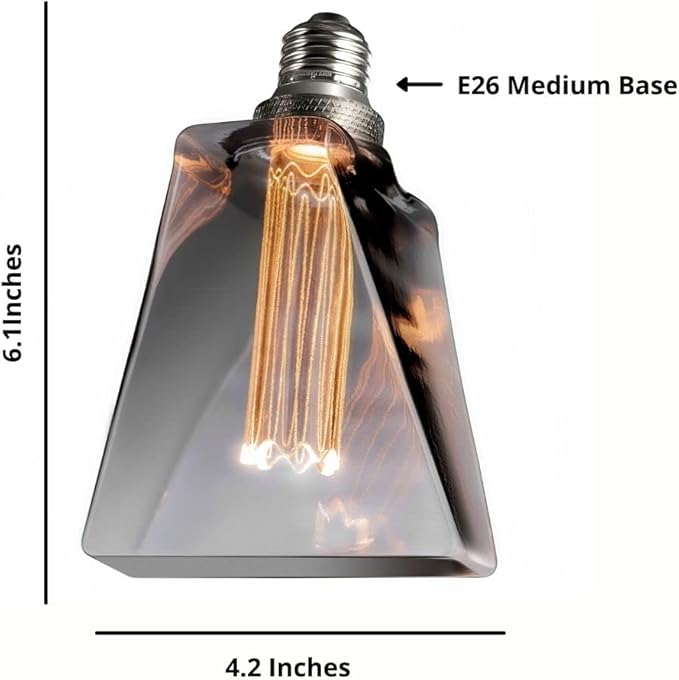 Next Glow Decorative Light Bulb Eq 20W ICE Style Shaped E26 Led Bulb Medium Base - Image 7