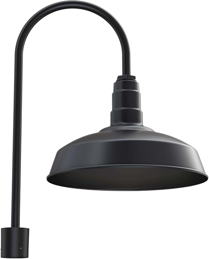 Steel Lighting Co. Gardena Barn Light | Outdoor Pole Top Mounted | 16" Dome | by SteelLightingCo