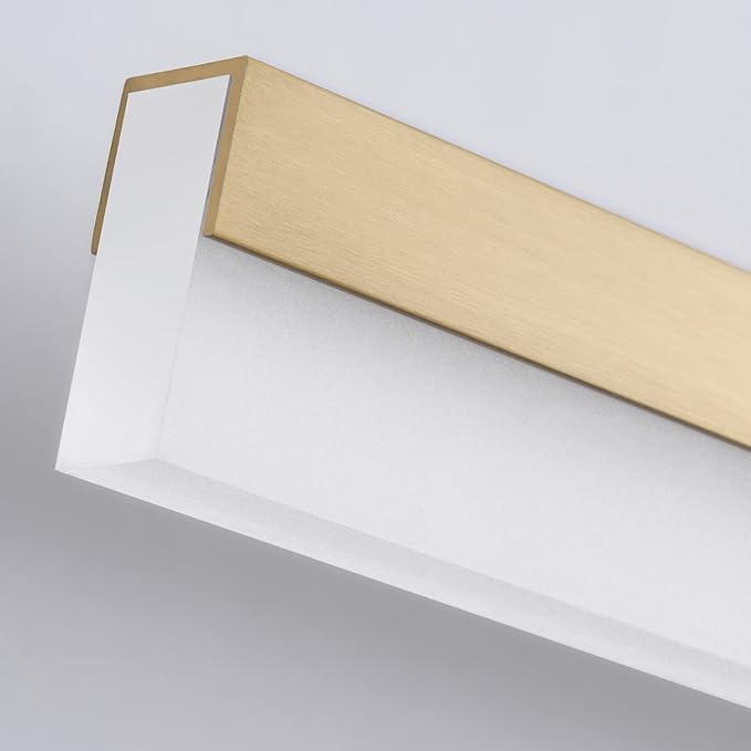 PRESDE 48 Inch LED Bathroom Light Fixtures Over Mirror Brushed Gold Vanity - Image 8