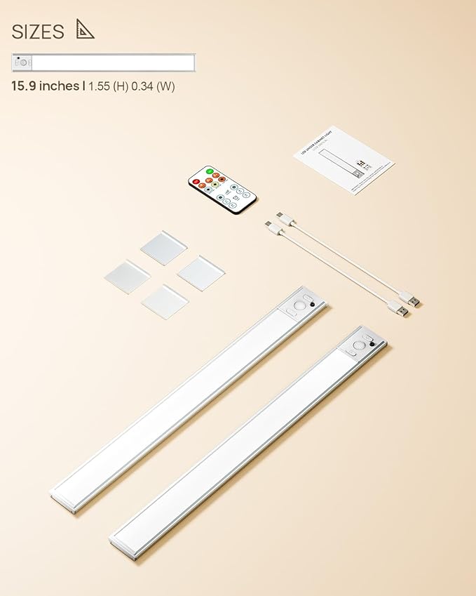 Under Cabinet Lights, 160 LED Motion Sensor Light Indoor, 4000mAh USB - Image 9
