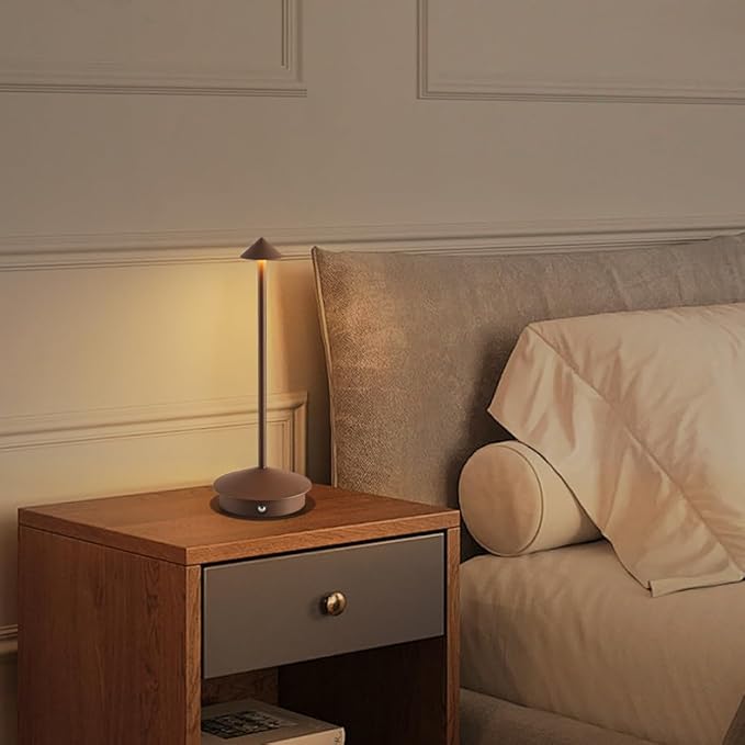 Cordless Table Lamp Set of 2, Rechargeable Portable LED Bedside Touch Lamp - Image 2