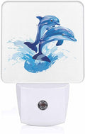LED Night Light, Dolphins Jumping Out of Sea LED Night Light Plug into Wall by Unknown