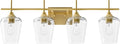 VONLUCE Bathroom Vanity Light, 4 Light Bathroom Light Fixture Over Mirror by Vonluce