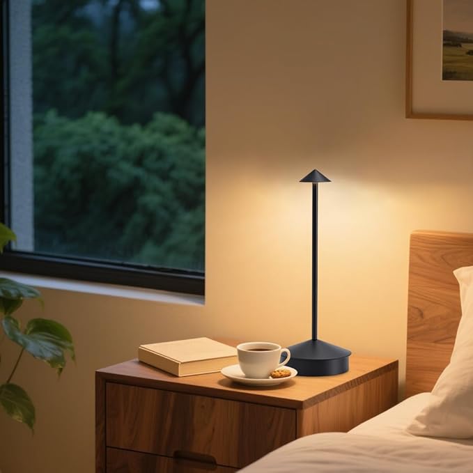 EJQ 2 Pack LED Cordless Table Lamp, Portable 6000mAh Rechargeable, Touch - Image 5