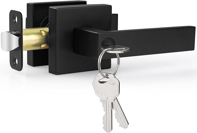 Estmoon Entry Door Handle, Entrance Front Door Lock Heavy Duty Keyed Exterior by ESTMOON