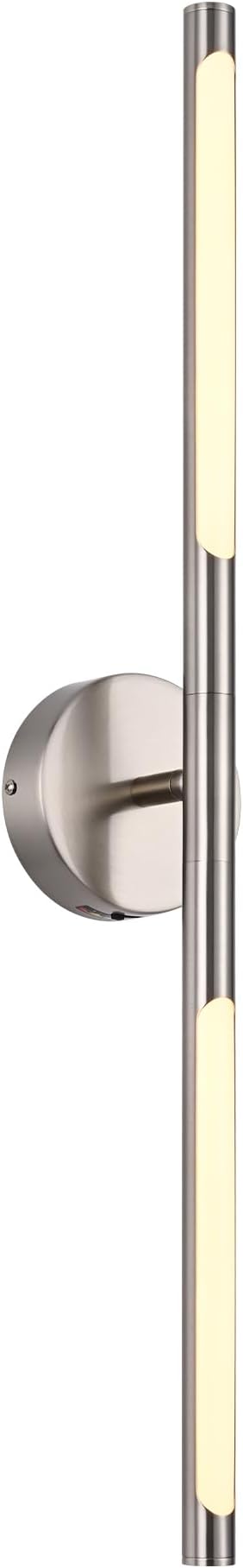 BONLICHT 30 Inch LED Modern Brushed Nickel Bathroom Vanity Light Fixtures Over by BONLICHT