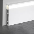 24 Pack LED Aluminum Metal Baseboard Trim 50 x 2500mm 1.97” x 8.2’ Total 196.9 by Kwweeoo