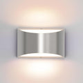 Aipsun Nickel Modern LED Wall Sconce Hardwired Indoor Wall Lights 1 Pack Up and by Aipsun
