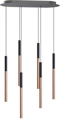 ALTAIR 6 Mini Pendant Lighting Black-Copper by CONTECDEVELOPMENT
