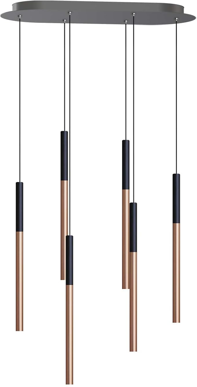 ALTAIR 6 Mini Pendant Lighting Black-Copper by CONTECDEVELOPMENT