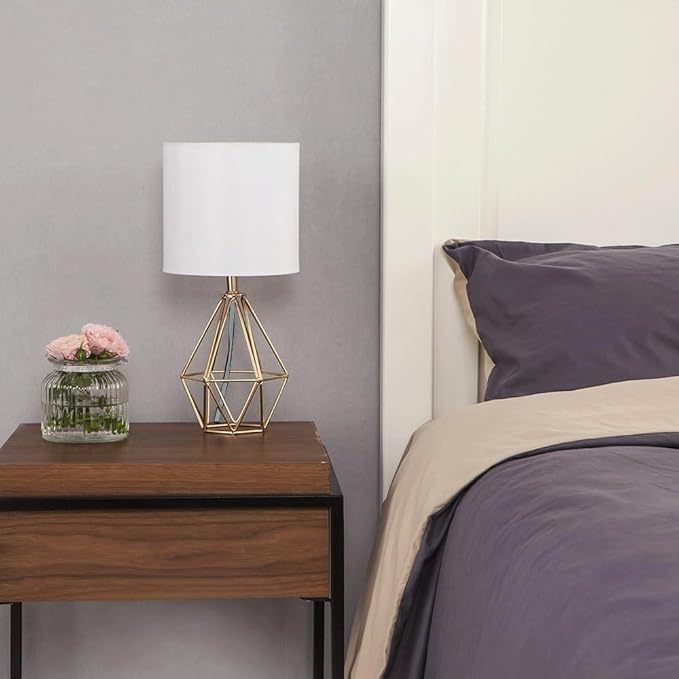 COTULIN Gold Small Table Lamp Set of 2, Modern Bedside Nightstand Lamps - Image 5