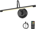 JOOSENLUX Modern Wall Lights Battery Operated Black Wireless Picture Lights by HOME