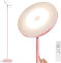 Pink Dimmable Floor Lamp, Bright 36W 3500LM Standing Lamp by WOWLUMENOFFICIAL