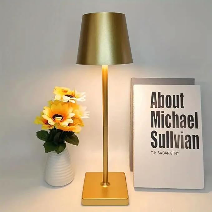 Dimmable LED Table Lamp for Bar & Restaurant – Cordless Rechargeable Touch Lamp by SBDesignLab