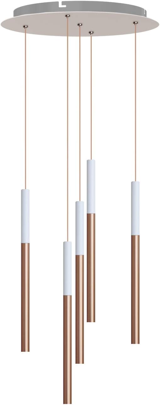ALTAIR 5 Mini Pendant Lighting White-Copper by CONTECDEVELOPMENT