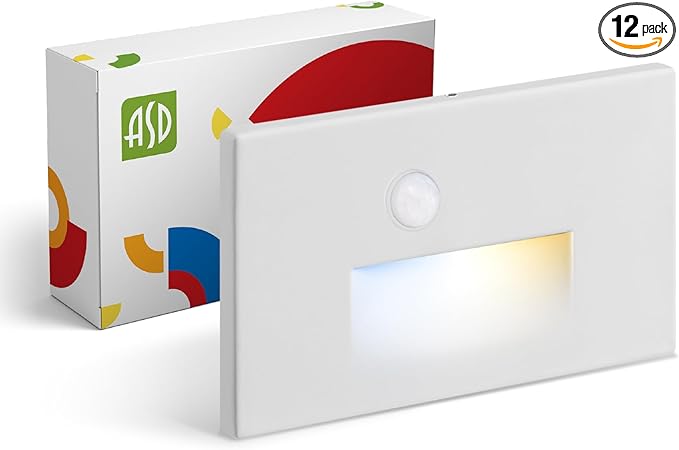 ASD LED Recessed Step Light Fixture, Outdoor & Indoor Stair Tread Lighting | by ASDLightingCorporation