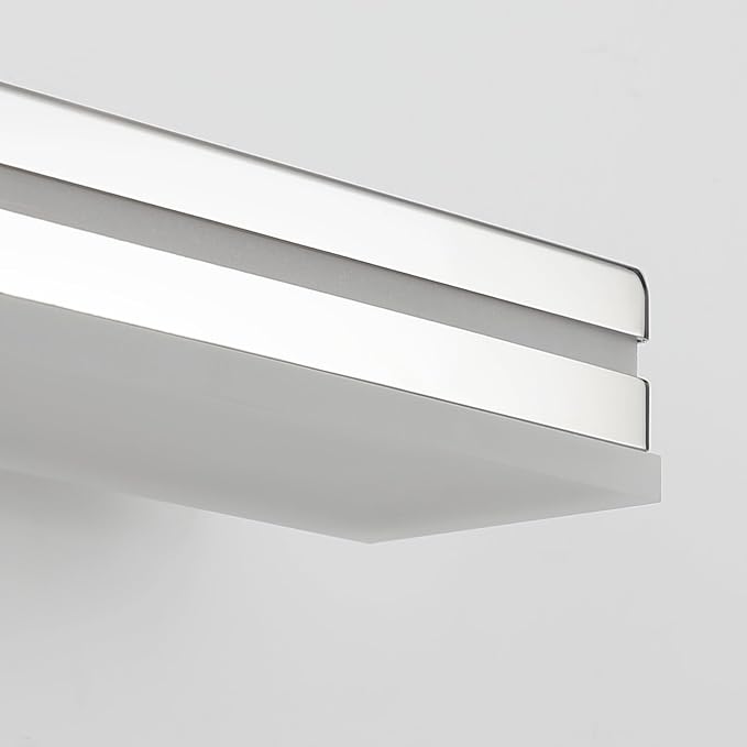 SineRise 48-Inch LED Modern Bathroom Vanity Light Bar, Chrome Modern Acrylic - Image 7