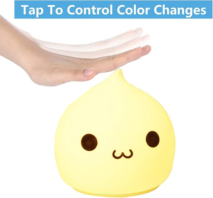 ZKLiLi Night Light for Kids, Cute Lamp Dumpling Light Birthday Gifts for Girls - Image 4