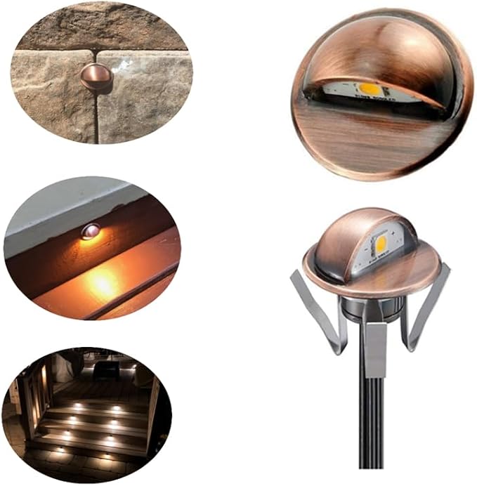 FVTLED 20pcs Low Voltage LED Deck Lights kit Φ1.38 Outdoor Garden Yard - Image 3
