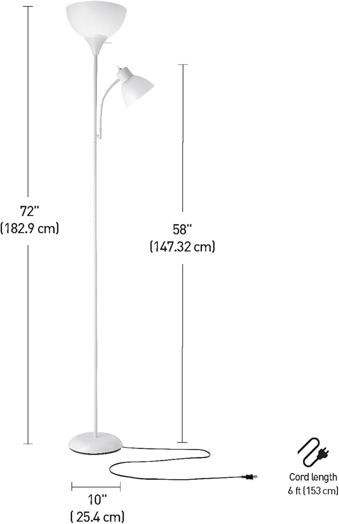 GLOBE Electric 67136 72" Torchiere Floor Lamp - Image 7
