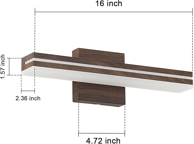 SineRise 16-Inch LED Modern Bathroom Vanity Light Bar - Image 4