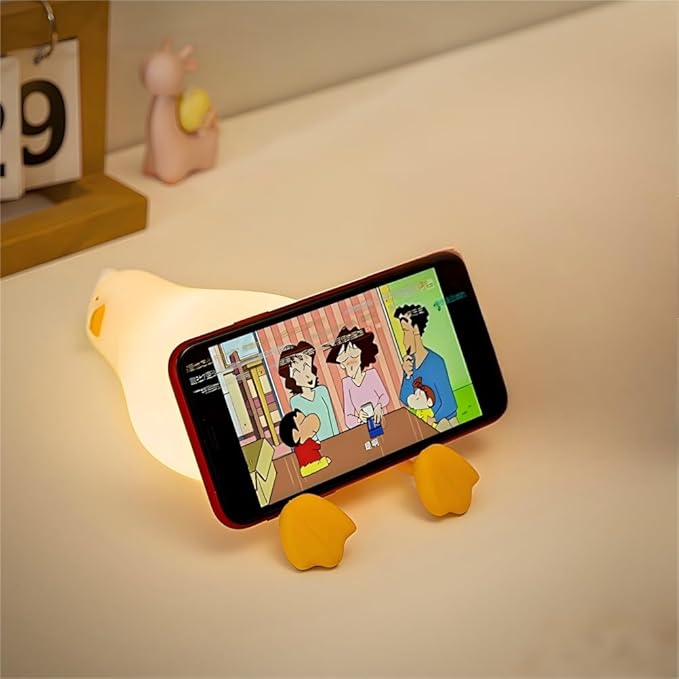Lying Flat Duck Night Light for Kids, Cute Night Lamp, Soft Toddler Nightlight - Image 5