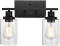MELUCEE 2-Light Black Wall Sconce Industrial Vintage by MELUCEE