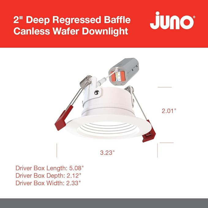Juno WF2 Dreg B ALO25 SWW5 90CRI 120 MW M6 Canless Wafer Recessed LED Downlight - Image 5
