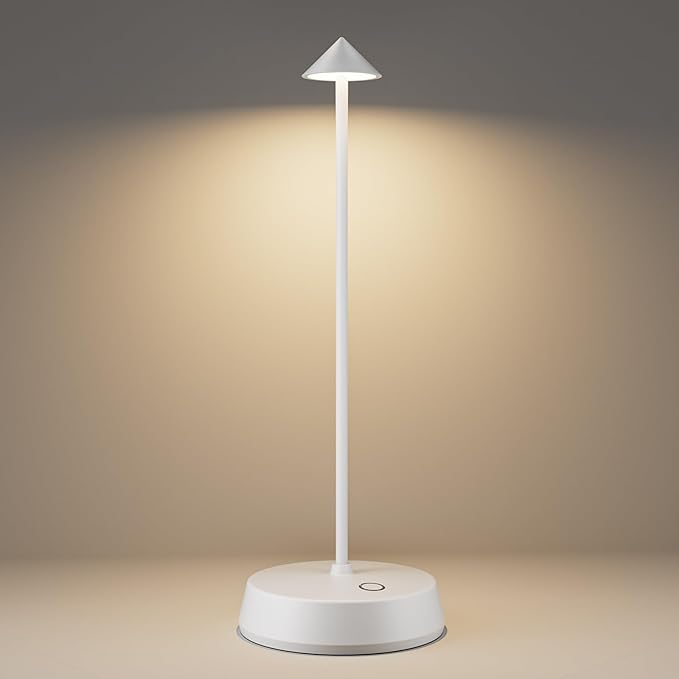 Cordless Table Lamps Rechargeable, 6000mAh LED Battery Operated Desk Lamp by KanweisArtLighting
