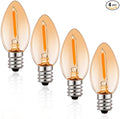 Emotionlite Night Light Bulbs, Amber LED C7 Bulb, 4W 5W 6W 7W Equivalent by Emotionlite