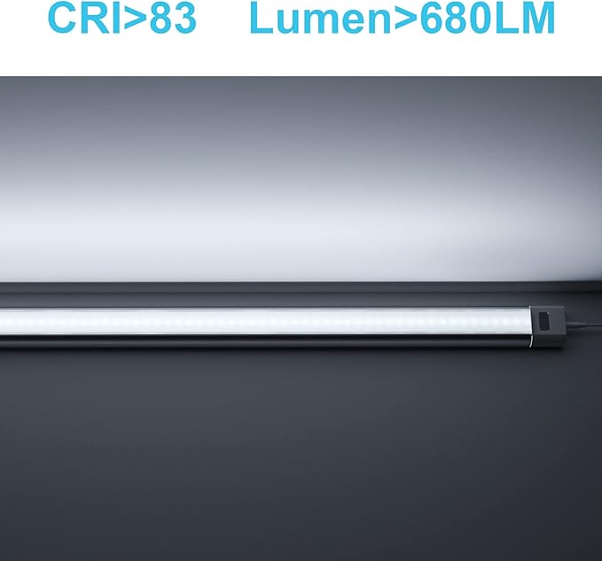 WOBANE Under Counter LED Lighting, Hand Wave Activated Lighting, Under Desk - Image 6