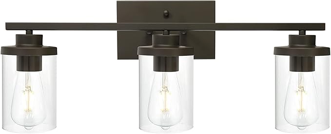 Bathroom Vanity Lighting Farmhouse 3-Light by QueeuQLighting