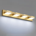 LED Modern Bathroom Vanity Light Fixtures, 4-Light 28-inch Dimmable Gold Vanity by LKHF
