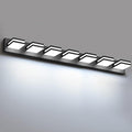 IZORRO LED Modern Bathroom Lights Fixtures, Matte Black Acrylic Wall Lighting by IZORRO