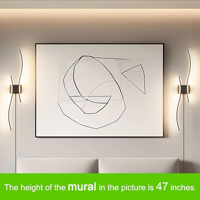 Modern Black Plug in Wall Sconces Set of 2 - Image 2