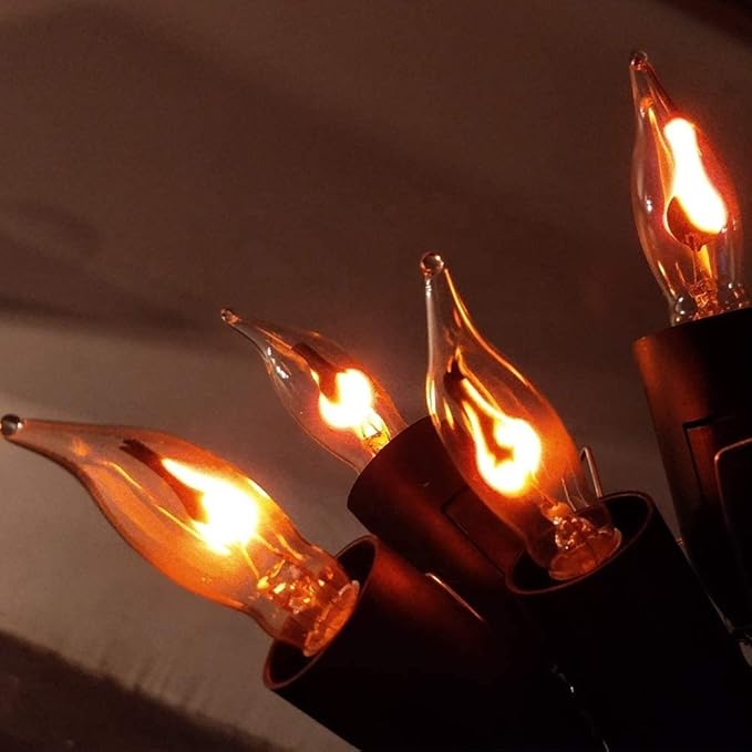 Christmas Flicker Flame Light Bulbs, E12 Candelabra Base Replacement Bulbs - Image 3
