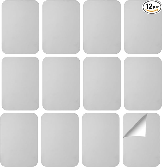 12 Pack Under Cabinet Light Metal Adhesive Strips by Unknown