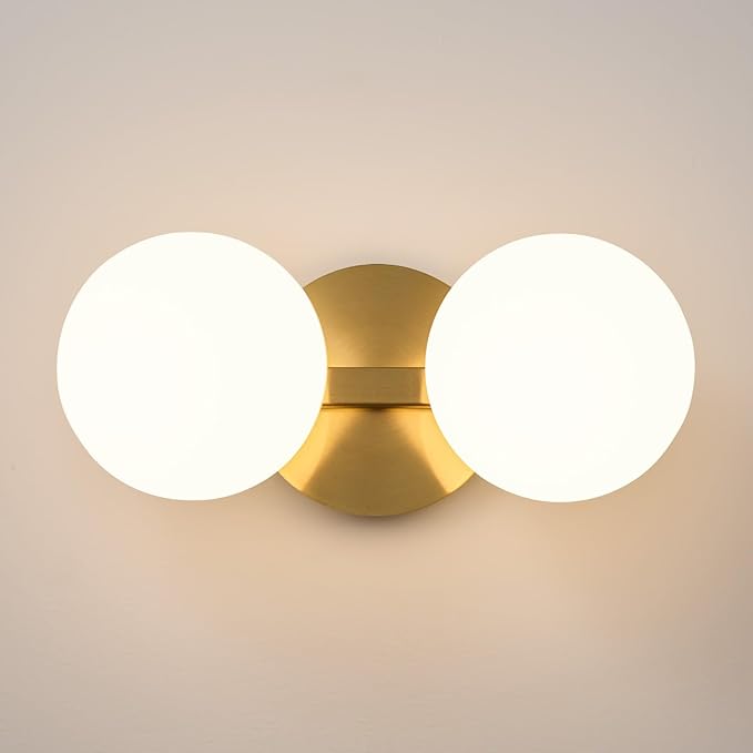 Gold Bathroom Vanity Light Fixtures: Modern Wall Scones by FeaseyFeaturedProducts