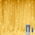 Curtain Lights 300 LED String Lights, Window Hanging Lights USB Powered 8 by Vicila