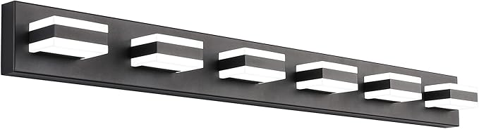 SOLFART Modern LED Vanity Light Matt Black Vanity Light Bathroom Lighting by SOLFART