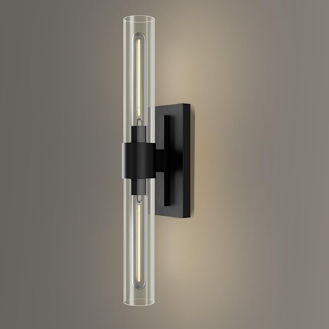 YUYI Black Wall Sconce, 22.8'' Wall Light by YUYILIGHTING